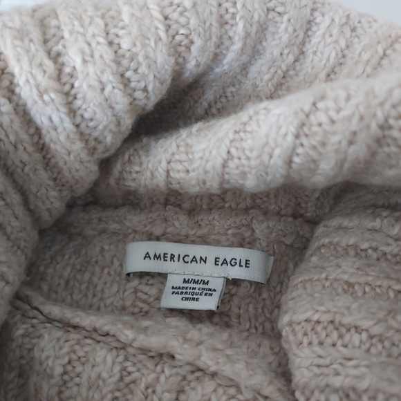 EUC American Eagle Outfitters cable turtleneck sweater dress, M - Picture 3 of 9
